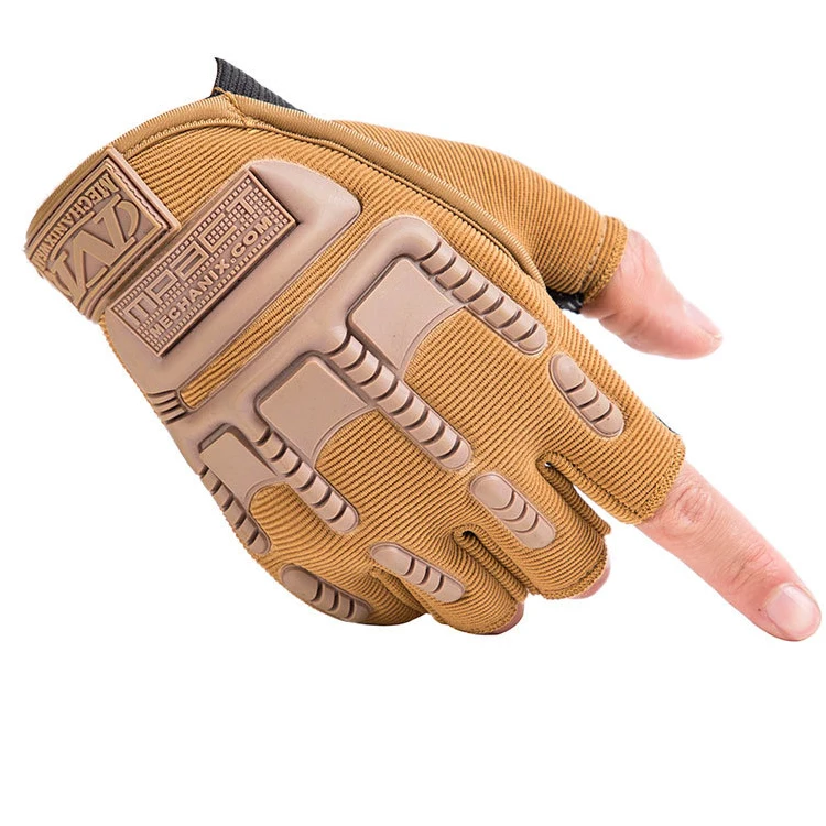 

Best Wear-resistant Shooting Airsoft Hunting Cycling Motorcycle Tactical Half finger for Outdoor sports, Black