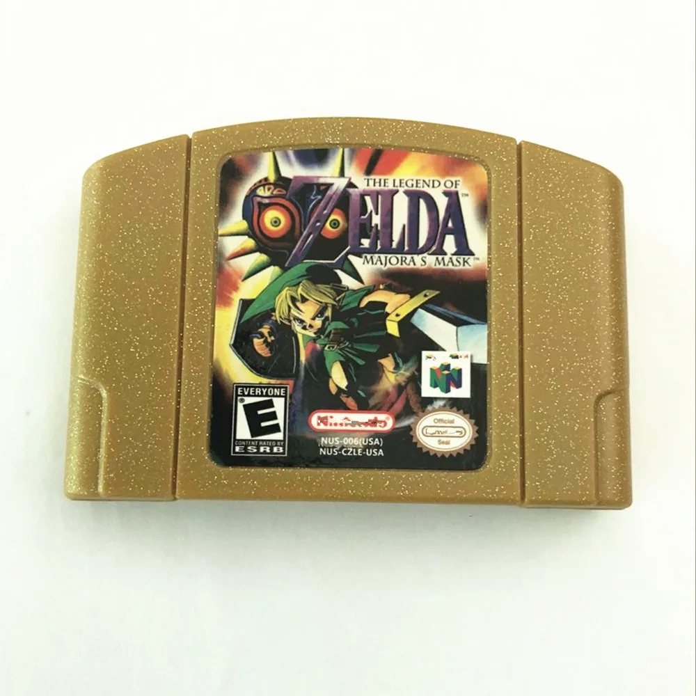 

English language retro video game zelda majoras mask n64