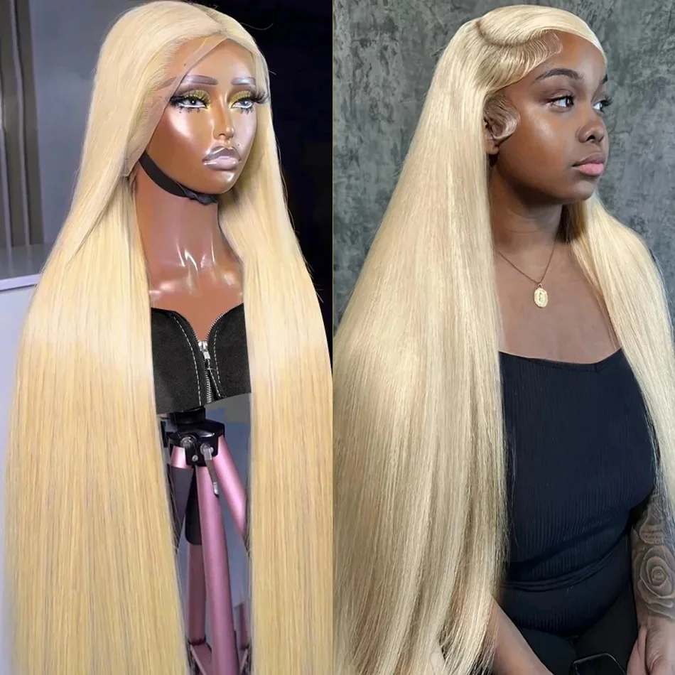 Cheap 40 Inch 13X4 13X6 Ash Honey Blonde 613 Lace Front Wig Raw Curly Glueless 360 Full Hd Lace Frontal Blond Human Hair Wig