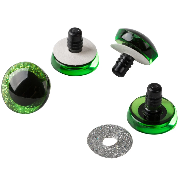 

Plastic glitter crystal eye safety sparkle eyes for baby toy animal toy, Multi