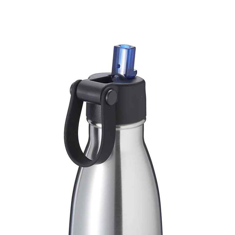

Customized logo color water bottle 18/8 double wall stainless steel drinking flasks vacuum cola shape with new sport cover lid, Customized color