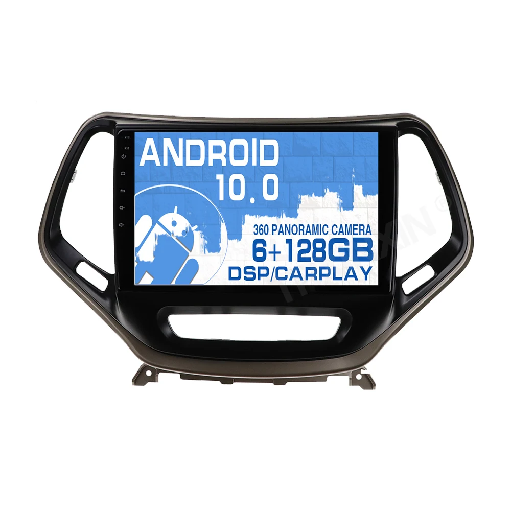 

Android 10 6G+128G For Jeep Cherokee 2014 - 2018 Car GPS Navigation Auto Radio Stereo Video Multimedia Player HeadUnit No 2din