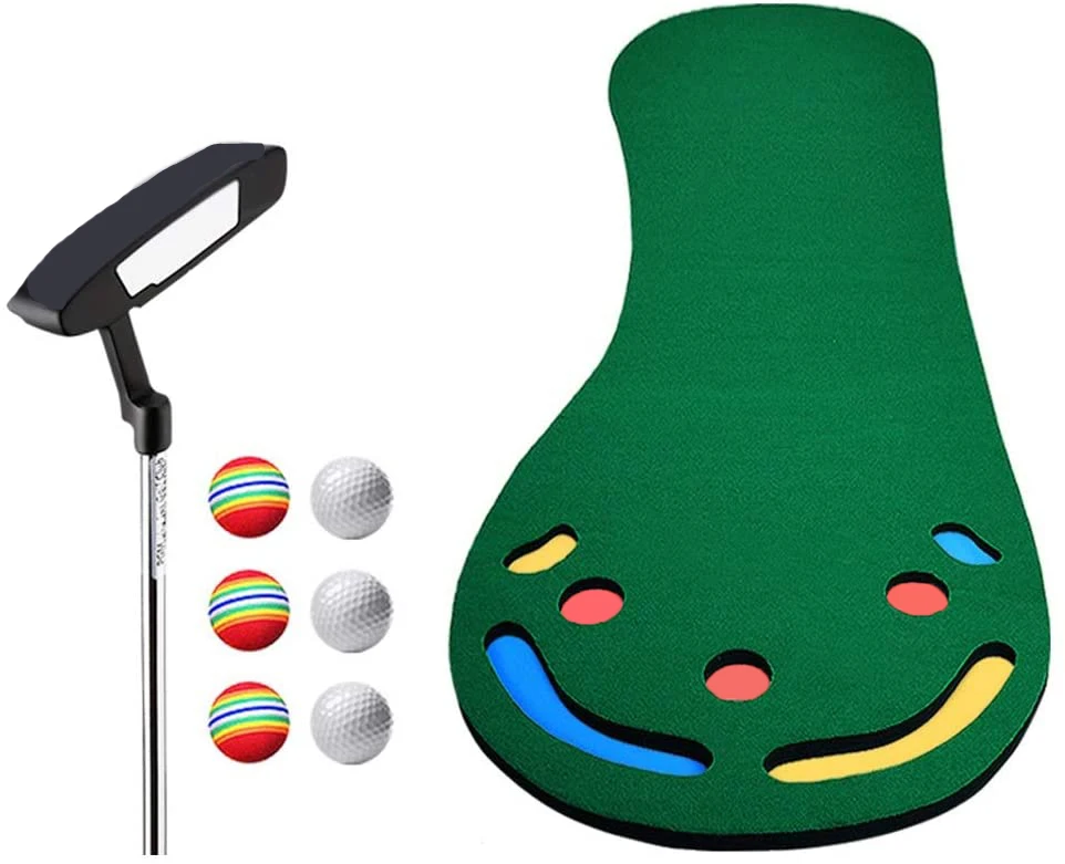 

New Style Golf Practicing Putting Mat Portable Eco Friendly Artificial Turf Exercise Golf Mat Thickening Non-Slip Golf Simulator