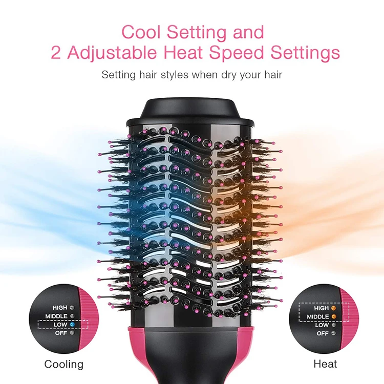 Hot Style Hair Dryer And Volumizer Brush,Hair Dryer Brush Styling Hot Air Brush For Salon