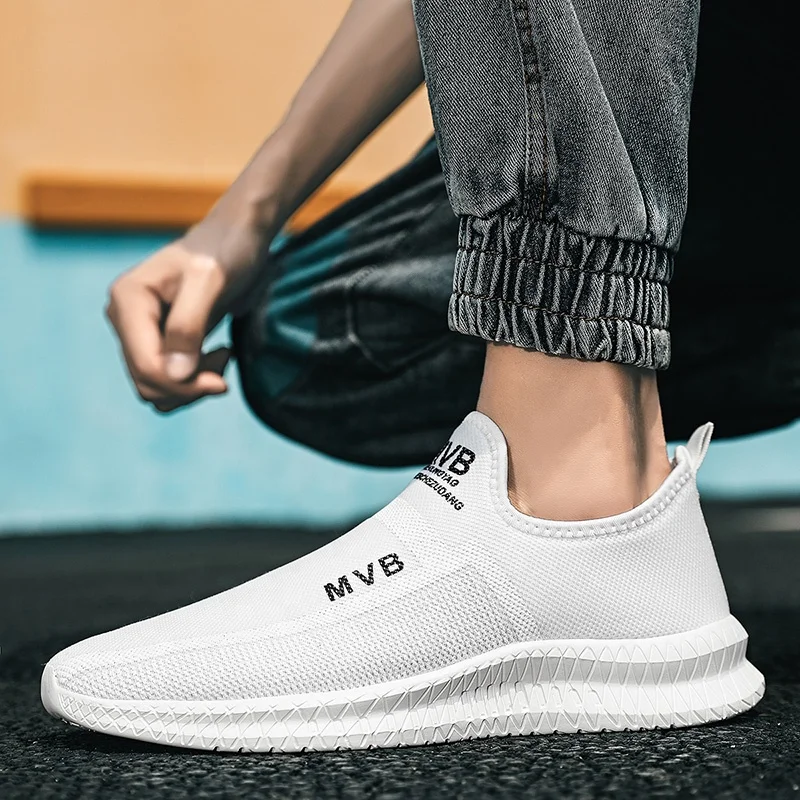 

2021 Summer Casual Walking Shoes for Men Breathable Mesh Outdoor Jogging Sneakers Slip on Sport Running Shoes Zapatillas Deporte