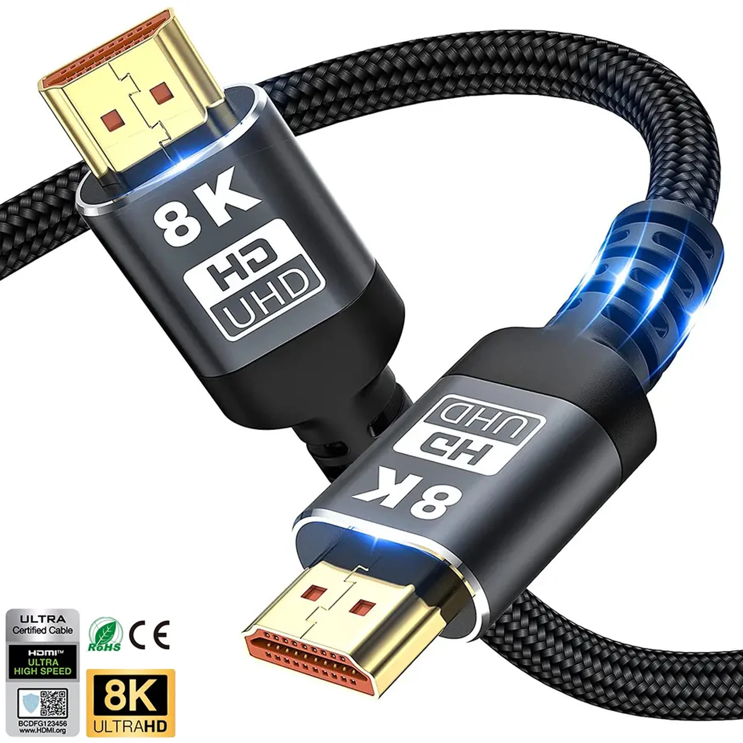

HD 8K 60hz 4K 120Hz 2.1 Gold Plated HDMI to HMDI Cabl Movil a TV Video Wire HDMI Kabel 3D Cavo 1M 2M 3M 5M Cabo 21 HDMI Cable