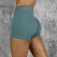

Dry Fit Custom High Waist Ladies Scrunch Butt Sports Compression Athletic Yoga Running Wholesale Booty Gym Shorts Women