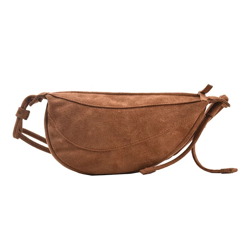 

New Arrival Solid PU Leather Pop it Small Purse Cross Chest Saddle Handbag Fashion Women Matte Shopping Bag