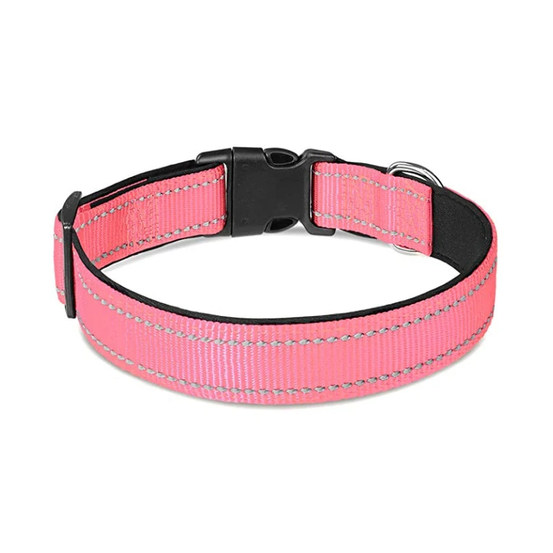 

Reasonable Price Outdoor Durable Nylon Reflective Pet Dog Collar, As picture