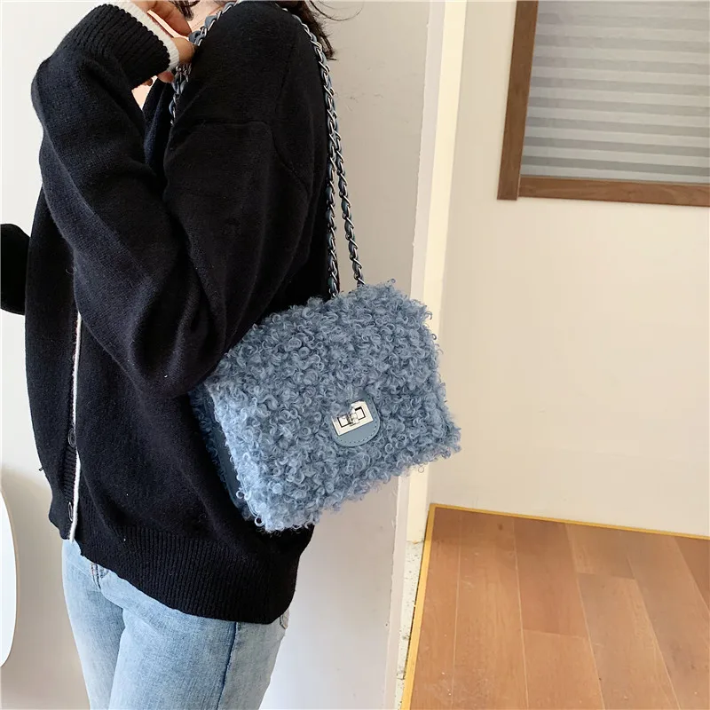 

China Wholesale 2020 women New Good Ladies Fashion PU Leather bag plush handbags for women