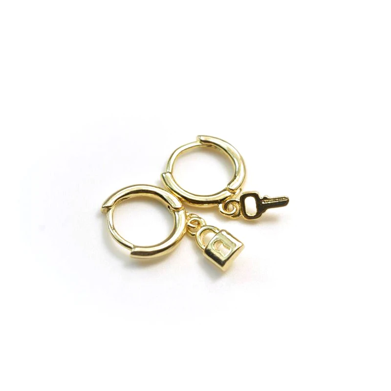 

ROXI Newest 925 Sterling Silver Personalized Key Lock Fashion Earrings, Manufacturer from China