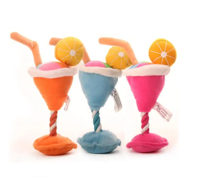 

Factory direct wholesale ice cream cup bite sound dog toy pet supplies, Picture