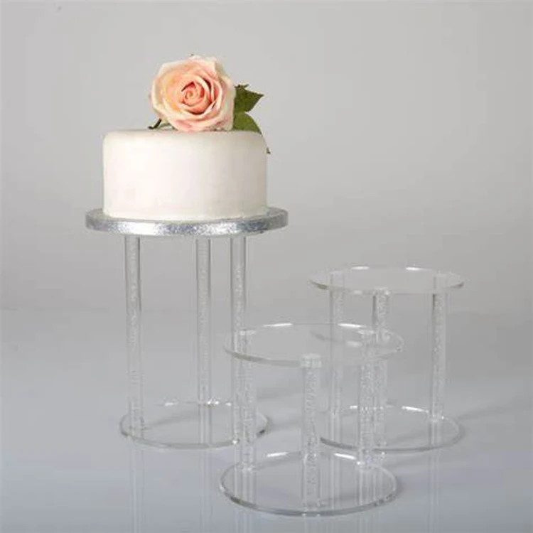 Source wholesale clear acrylic pillars scroll wedding cake stand on  m.alibaba.com