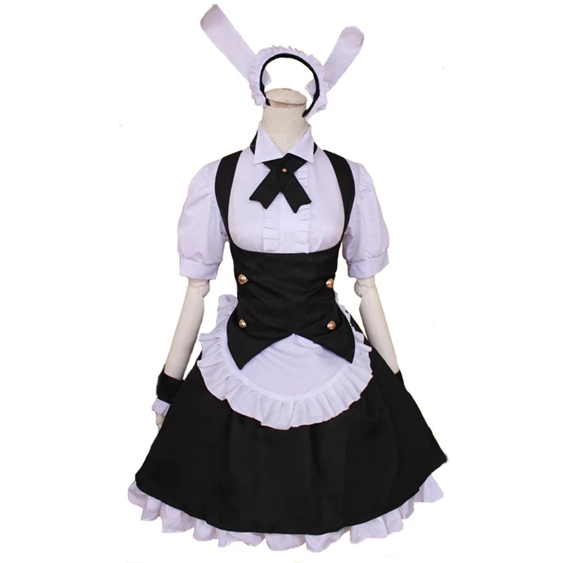 

Cute Maid Costumes Cosplay French Maid Lolita Dress for Girls Woman Waitress Maid Party Stage Costumes Amime Costume