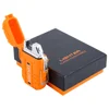 Outdoor camping portable waterproof lighter USB double arc rechargeable lighter electronic small windproof lighter