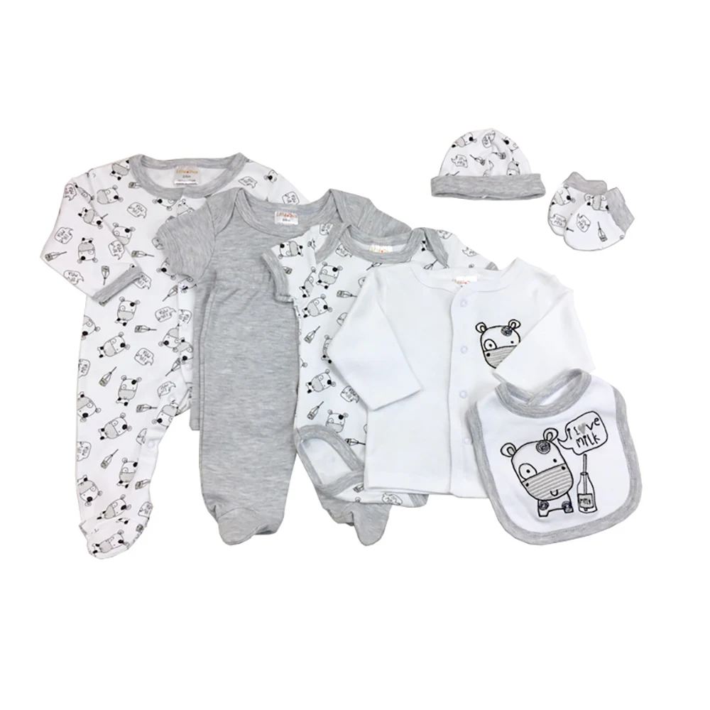 

Infant clothing four seasons infant baby clothing 8-piece set rompers kids summer rompers baby