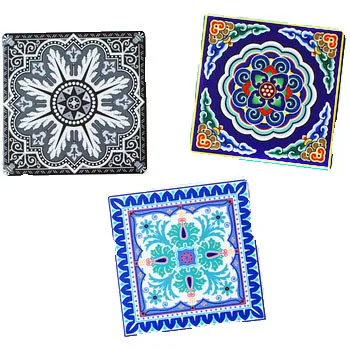 

Heat-resistant New Type Square Absorbent Personalized Printed Ceramic Square Coaster, Customize