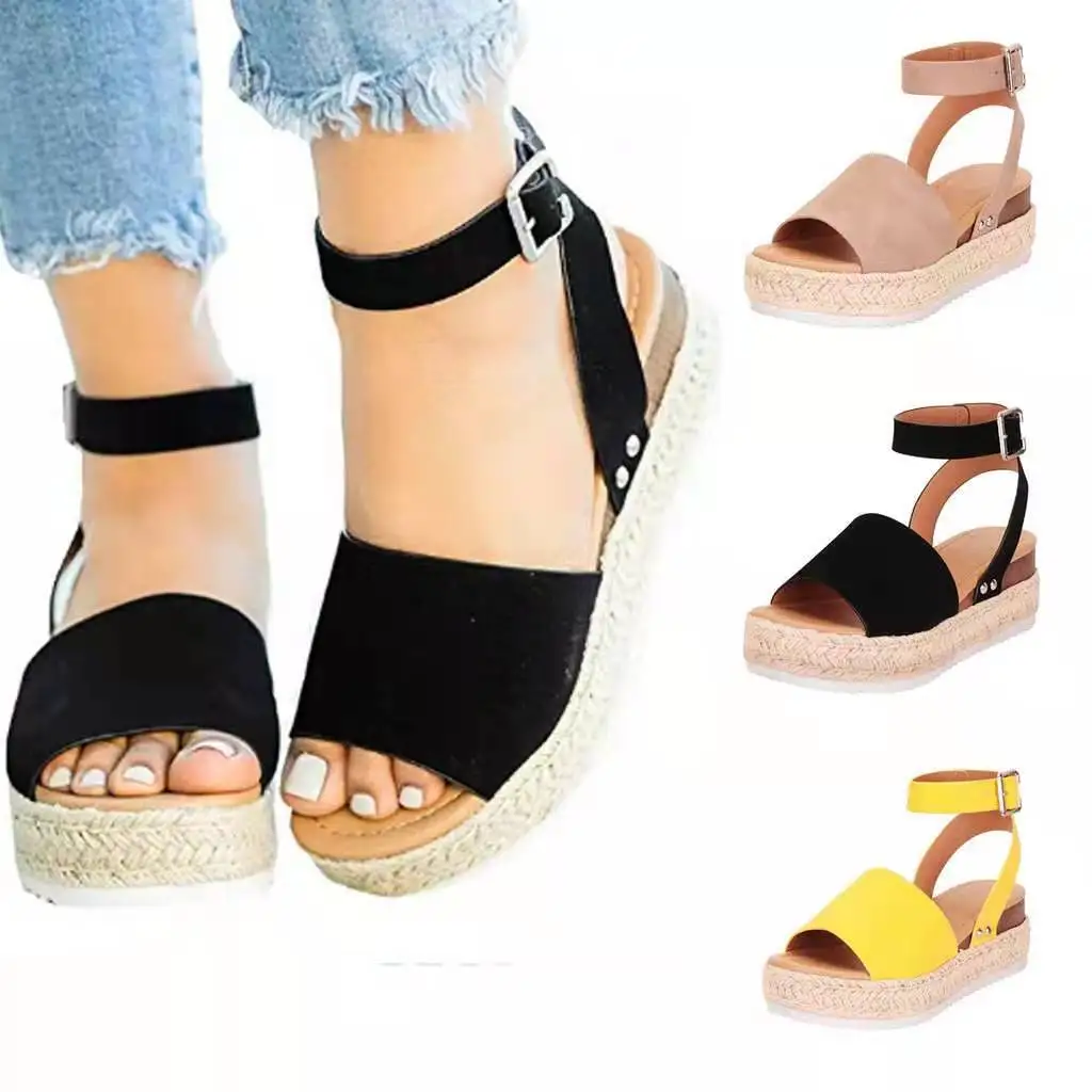 

Fashion Women Sandals Plus Size Wedges Shoes For Women High Heels Sandals Summer Shoes Flip Flop Femme Platform Sandals, As pictures show