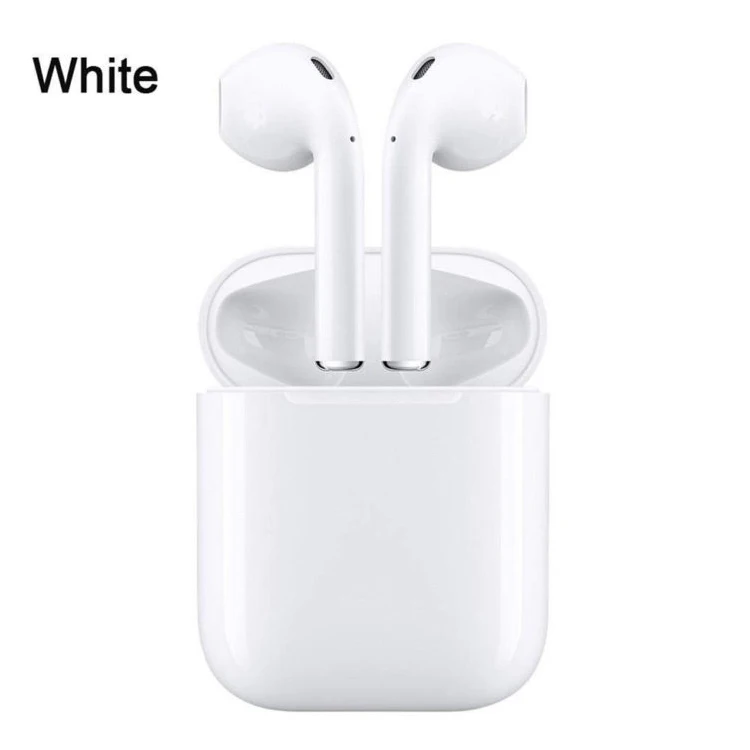 

Best price and quality in-ear earbuds ear pods true wireless pair earphone TWS i12 with charging box mini headphone, Black/white/customise