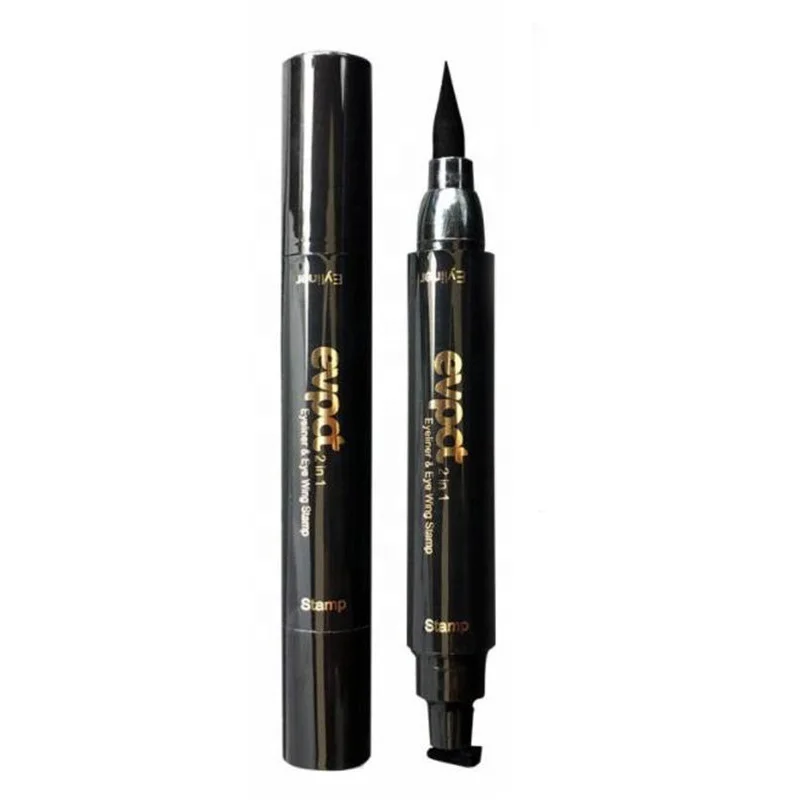 

Long Lasting Liquid Eyeliner Waterproof 2 In 1 Winged Eyeliner Stamp Shape Seal Eyeliner Pen Makeup Vegan