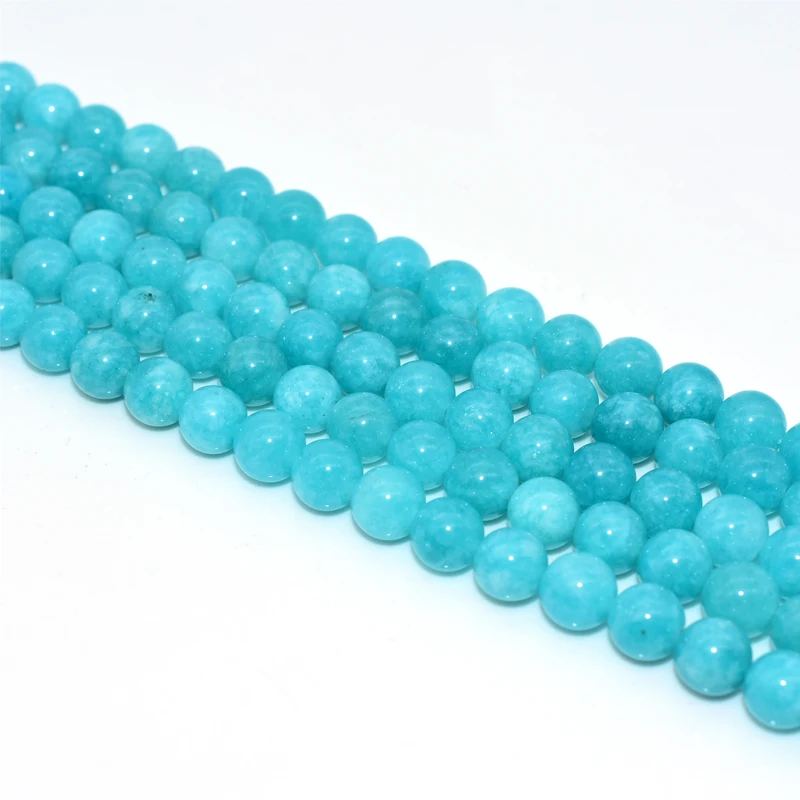 

Trade Insurance 6/8/10mm Competitive Price Dyed Amazonstone Loose Beads