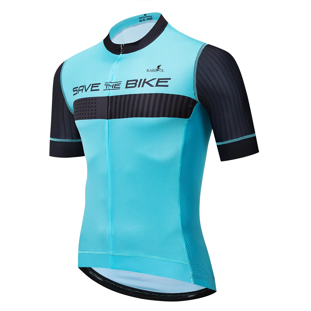 

Wholesale Customized Sweat Proof Undershirt Quick Dry Cycling Jersey Set Short Sleeve Mens