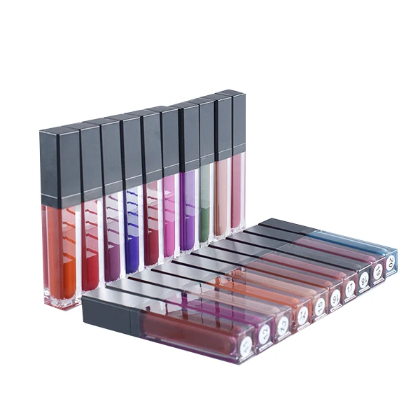 

Wholesale Private Label Makeup OEM Custom Natural Multicolors Matte LipGloss liquid matte lip gloss, Muliti-color
