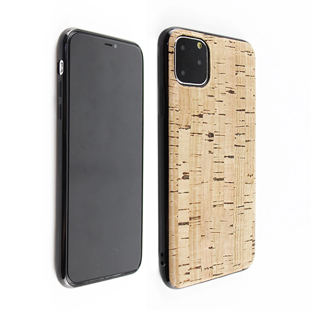 

Thin Wood Cork Wood Bio Degradable Phone Case For iPhone 12