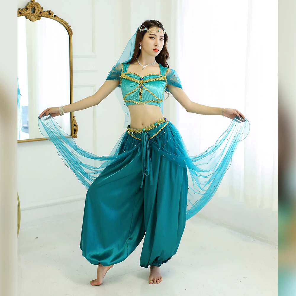 

Aladdin's Lamp Halloween Costume Adult Female Jasmine Princess European /American Halloween Cosplay Costumes