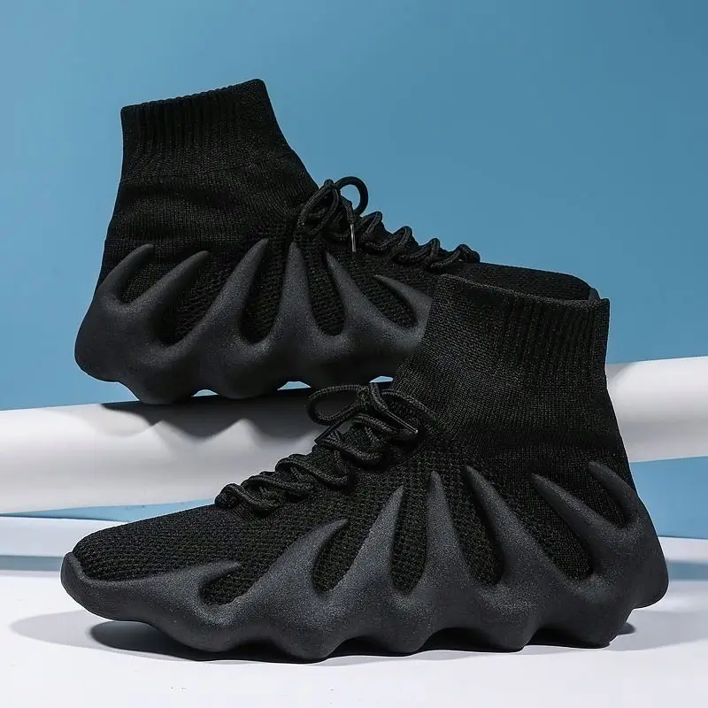 

Spring Fashion Sneakers Men'S Solid Black Mens Custom Sports Volcanic Yezzy 450 Shoes Breathable New Latest Designs Casual