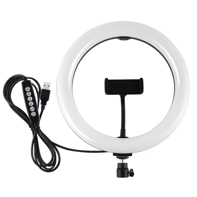 

Dropshipping PULUZ 10.2 inch 26cm USB 10 Modes 8 Colors RGBW Dimmable LED Ring Vlogging Photography Video Lights