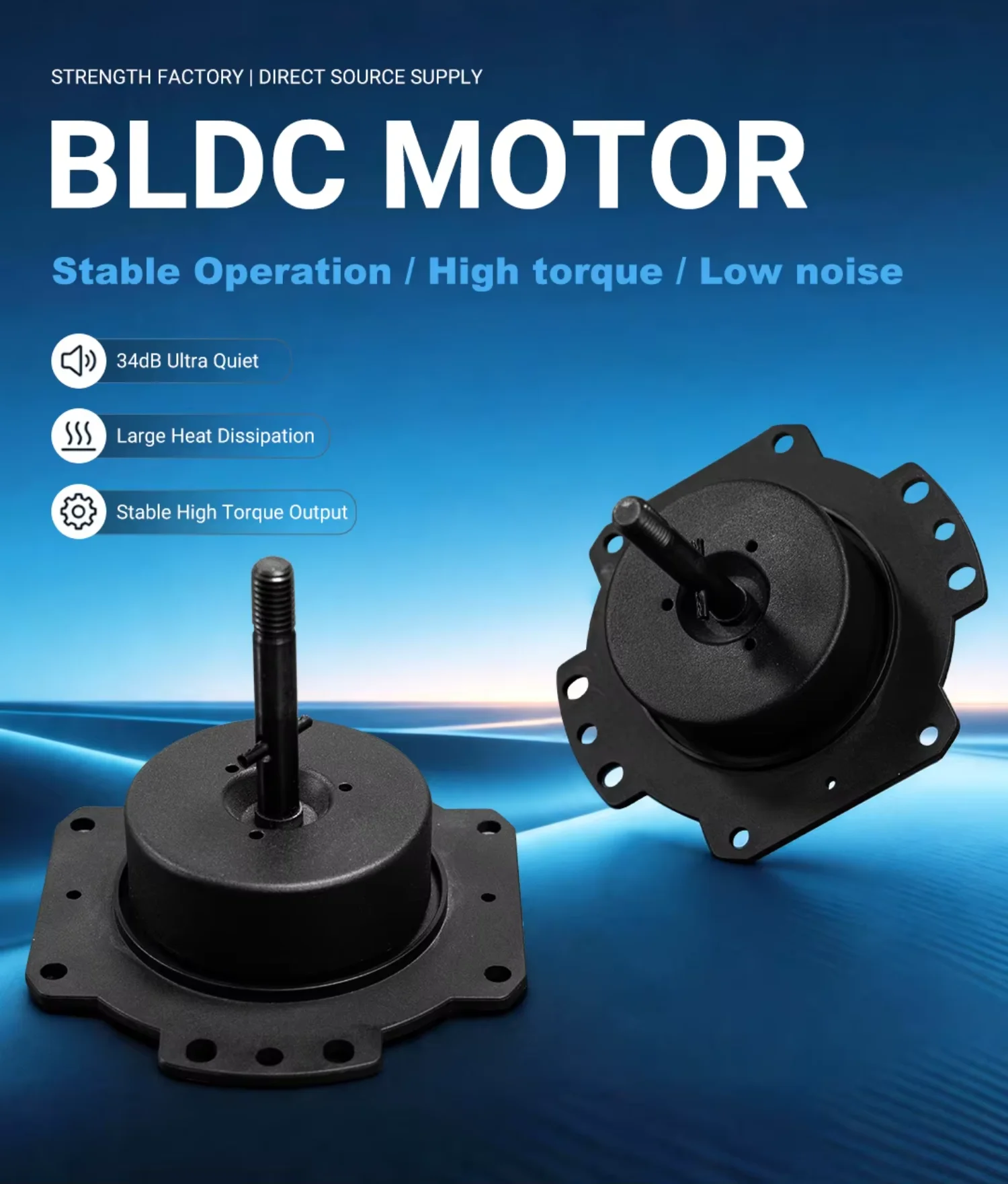 Ceiling Fan, Brushless, Copper, 24V - detail 2
