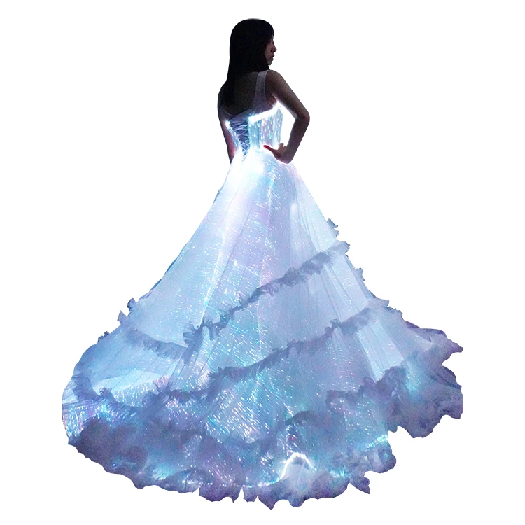 

YouTube Superstar Roxxsaurus Highly Recommend Led light up elegant gown bridal wedding dress