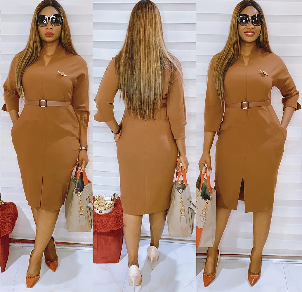 

2021 New Arrival African Style Casual Midi Dresses For Women Wholesale China