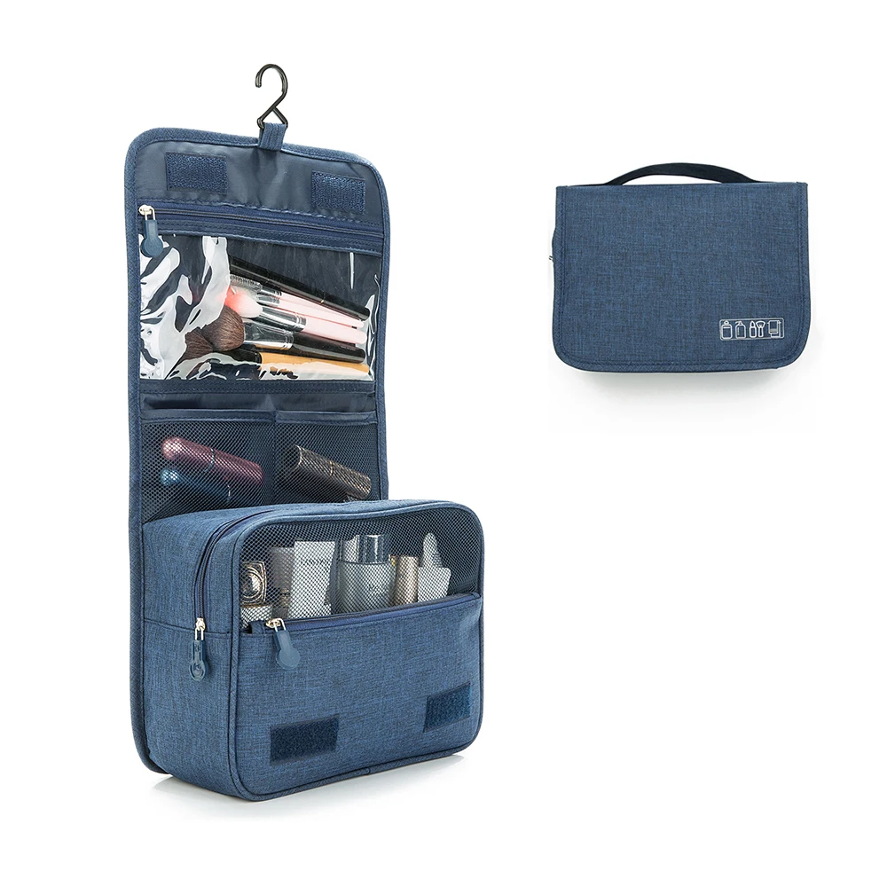 

Larger Capacity Expandable Waterproof Wash Cosmetic Bag Organizer Hanging Toiletry Bags Travel with Hanging Hook, 6 color options, or custom make other colors