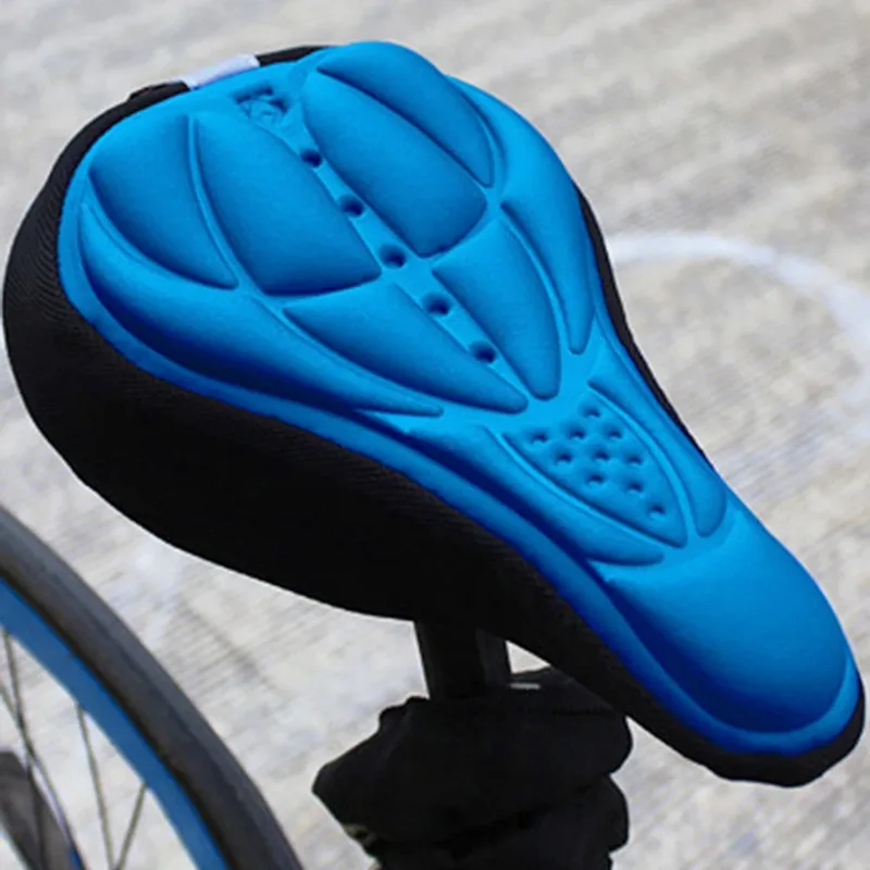 

Silicon Cycling Bike Saddle Cushion GEL Bicycle Seat Cover, Black/red/blue/orange