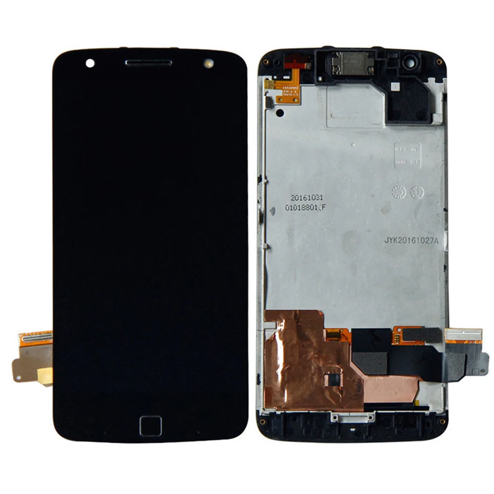 

Black OLED LCD Screen Display Touch Digitizer Frame Assembly Replacement Glass Lens Panel For Motorola Moto Z Force XT1650-02
