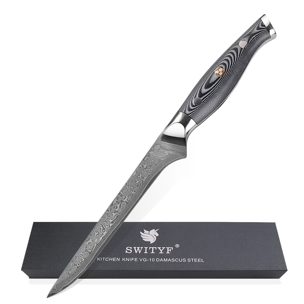 

Japan Good Quality Black Ergonomic G10 Handle Boning Fillet Knife