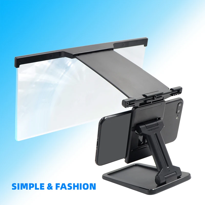 

LeYi 12 Inch Desktop Folding HD Video Holder Stand 3D Enlarged Curved Mobile Phone Screen Magnifier Amplifier