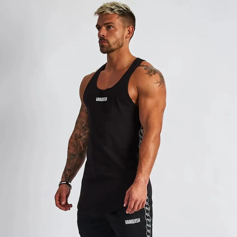 Men Muscle Vest Men's Bodybuilding Clothing Gymwear Summer Gym Singlets ...