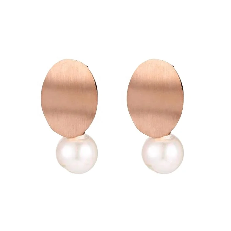 

Fashion Earrings Baroque Pearl Stud Earring Stainless Steel Earrings Jewelry for Women 2020