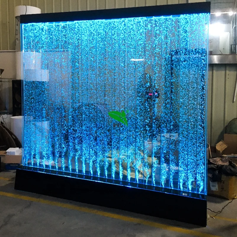 

new style indoor glowing led water bubble wall fountain room divider screen