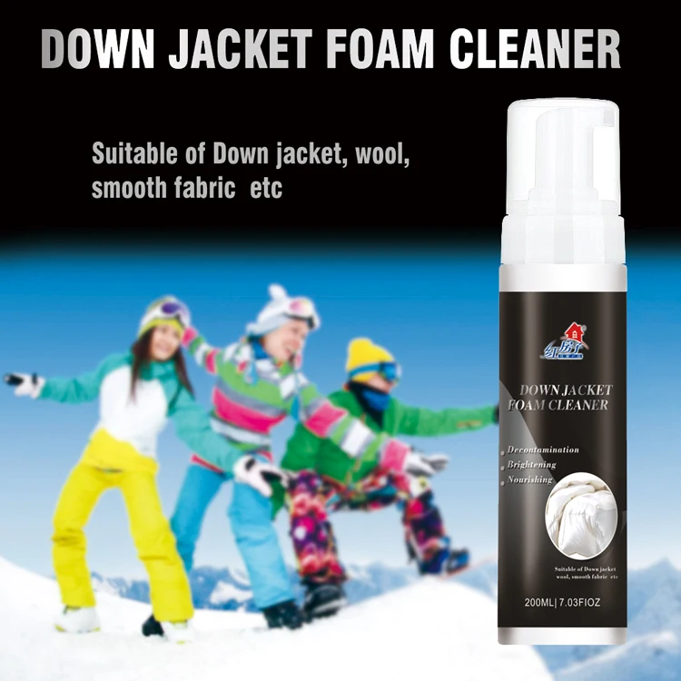 Ecofriendly Harmless Decontamination Down Jacket Cloth Foam Cleaner