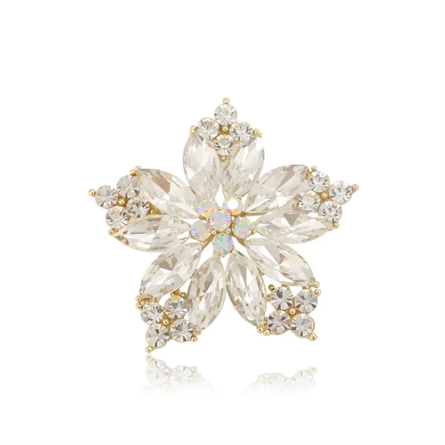 

BL Brooches-568 Xuping jewelry beautiful and elegant fashion classic flowers elegant 14K gold crystal flower brooch