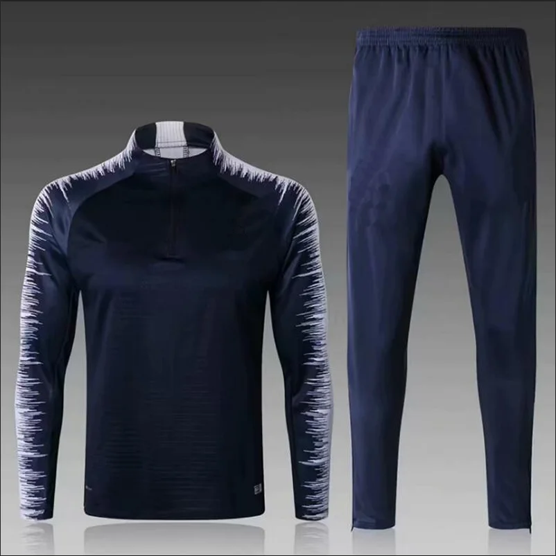 

New Design Football Club Jacket With Zipper Soccer Tracksuit Pants, Custom color