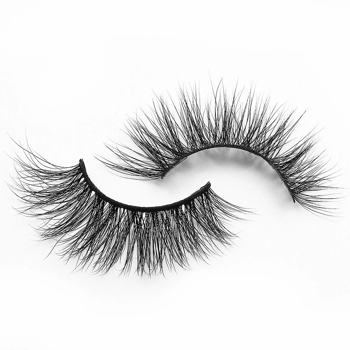 

Eyelashes vendor provide private label eyelashes 3D mink eyelash with lashes paper box, Black