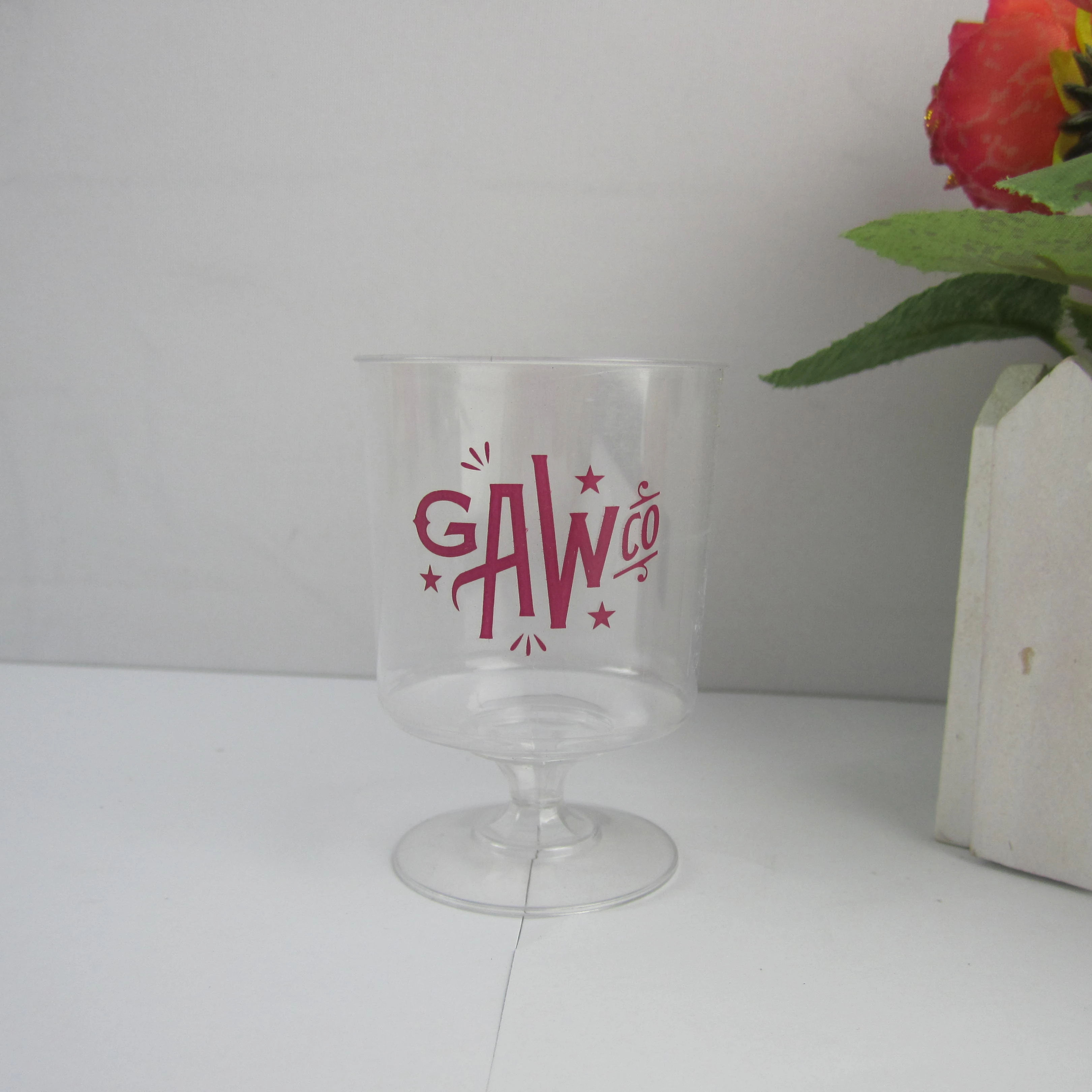 

Party Wine glasses,Plastic disposable wine glass for bar party, Any color