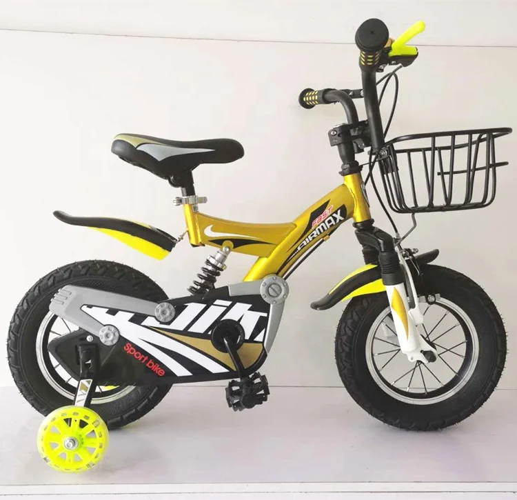 

Golden color shock damping frame children bicycle with soft seat