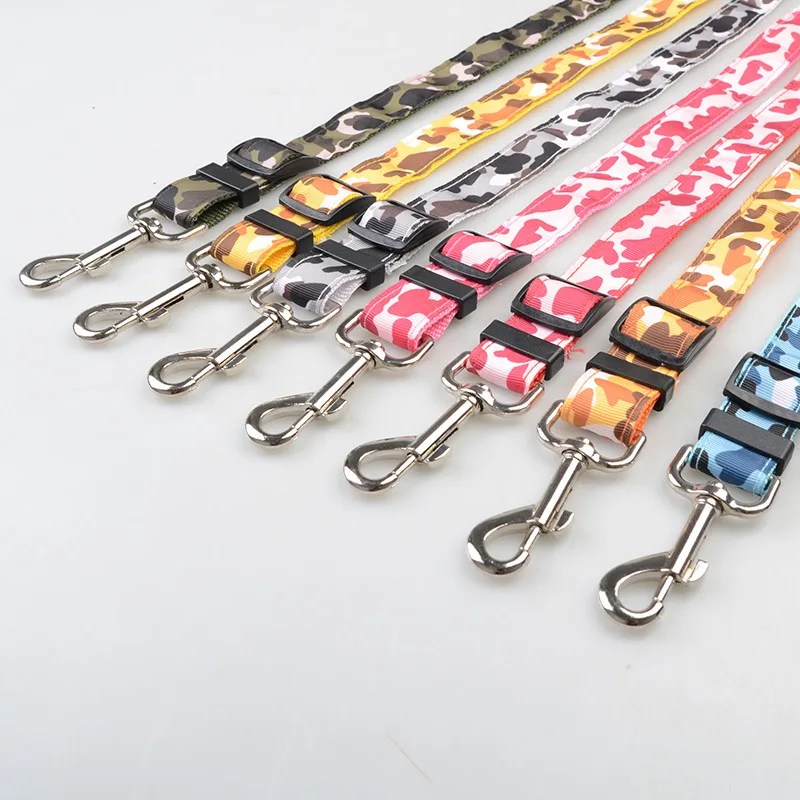 

Vehicle Pet Dog Car Seat Adjustable Safety Belt for Dog Leashes 0pp Bag Camouflage Print, Multiple colors print