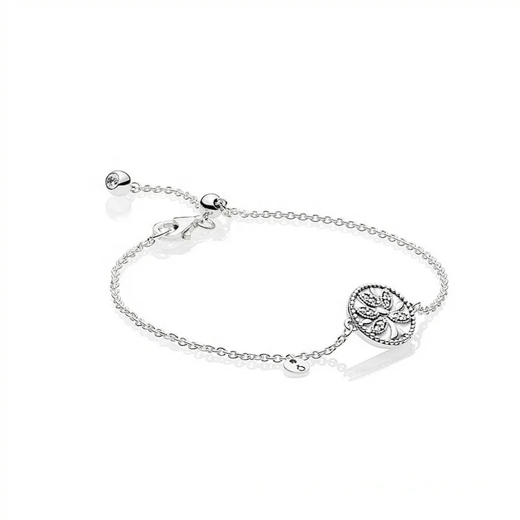 

Hot sale Sparkling family tree bracelet chain charm bracelets